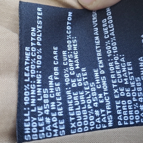 MICHEAL KORS- LEATHER JACKET - Picture 12 of 12